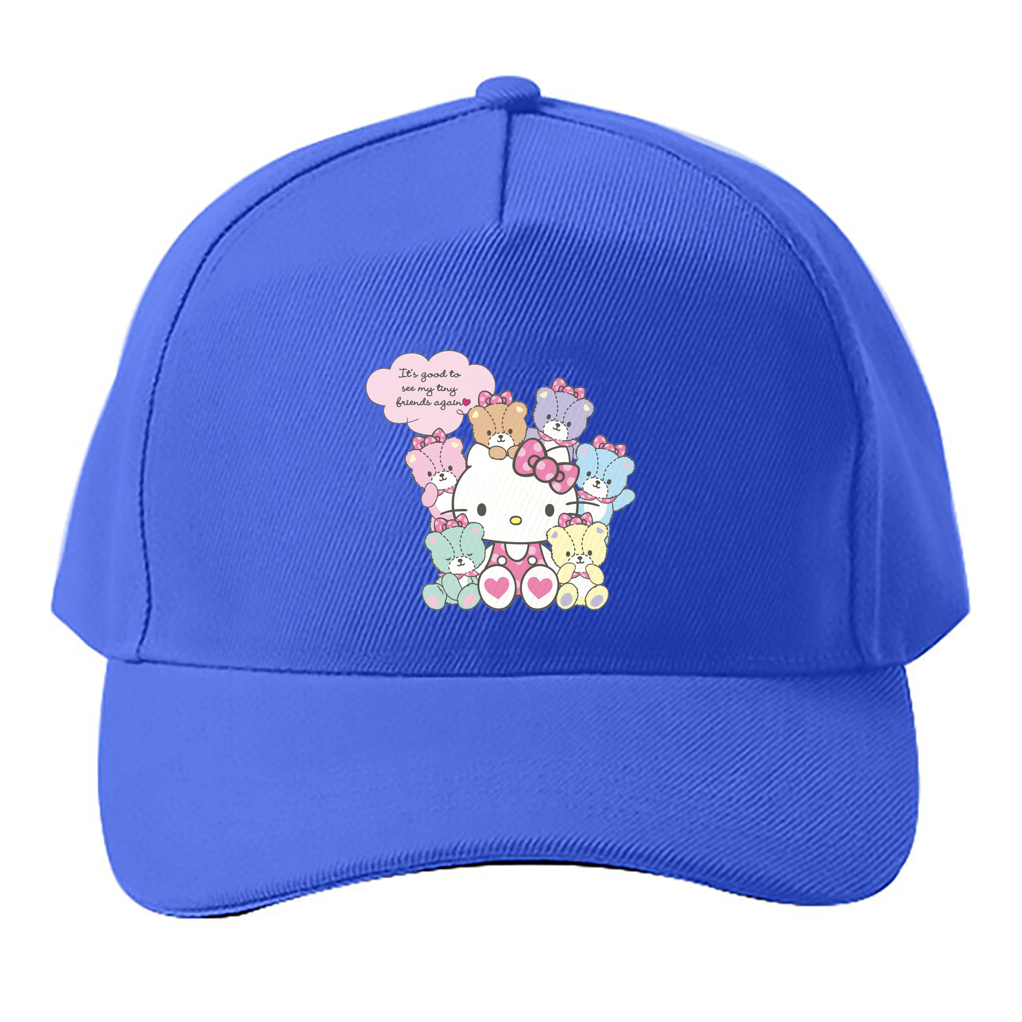 （画像用） Hello Kitty ハローキティ ベースボールキャップ 綿100％ 男女兼用 帽子 スポーツ
